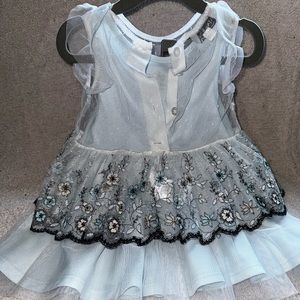 Baby blue dress